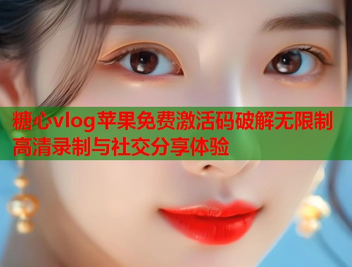 糖心vlog苹果免费激活码破解无限制高清录制与社交分享体验