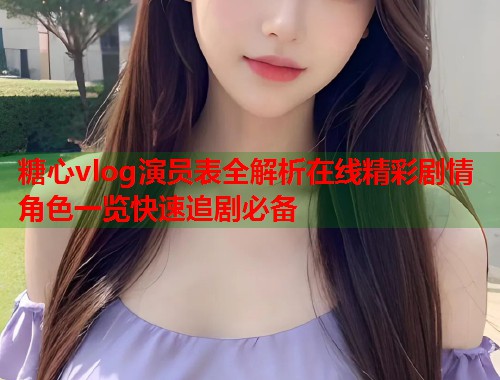 糖心vlog演员表全解析在线精彩剧情角色一览快速追剧必备  第2张