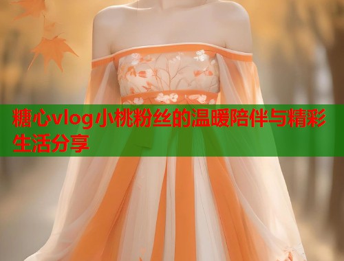 糖心vlog小桃粉丝的温暖陪伴与精彩生活分享  第2张
