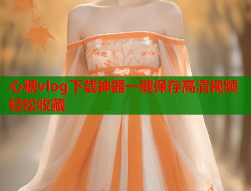 心糖vlog下载神器一键保存高清视频轻松收藏