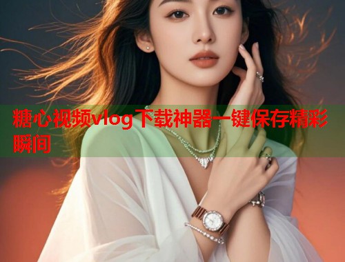 糖心视频vlog下载神器一键保存精彩瞬间